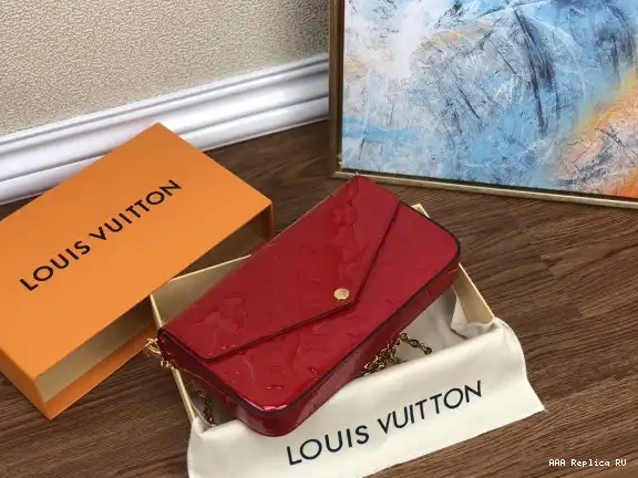 Aaa replica bags POCHETTE VUITTON LOUIS FÉLICIE 0527